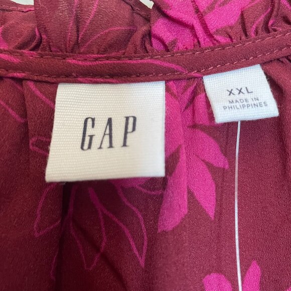 Gap Ruffled Floral Summer Top Blouse - Picture 7 of 7
